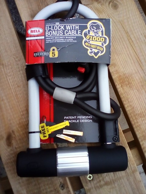 bell u lock with bonus cable